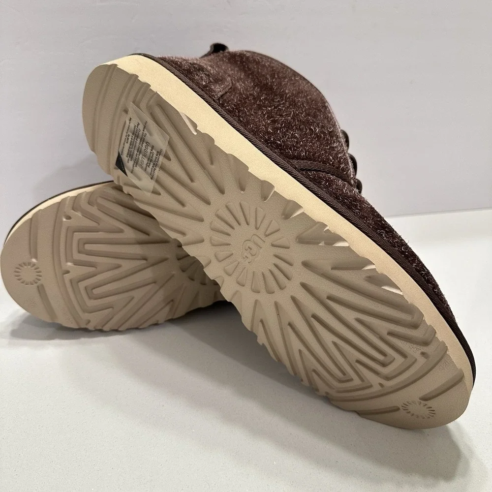 UGG Men's Neumel Shaggy Suede‎ Chukka Boot Lace-up Shoe Dark Brown Sz 12 NEW